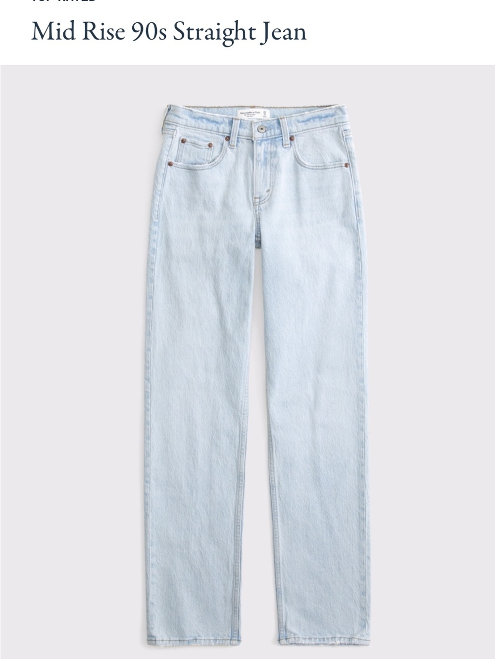 Abercrombie light wash jeans NWT
